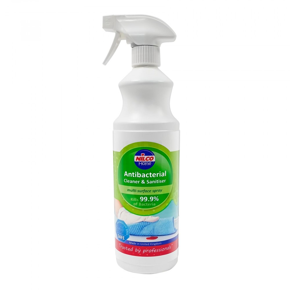 Image for Nilco Antibacterial Cleaner & Sanitiser Spray 1Ltr
