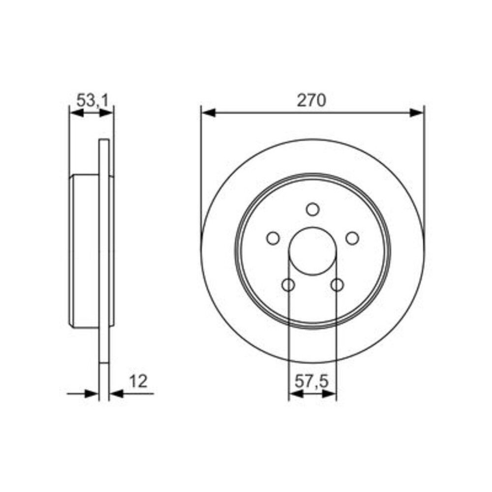 Image for Bosch Brake disc BD2009