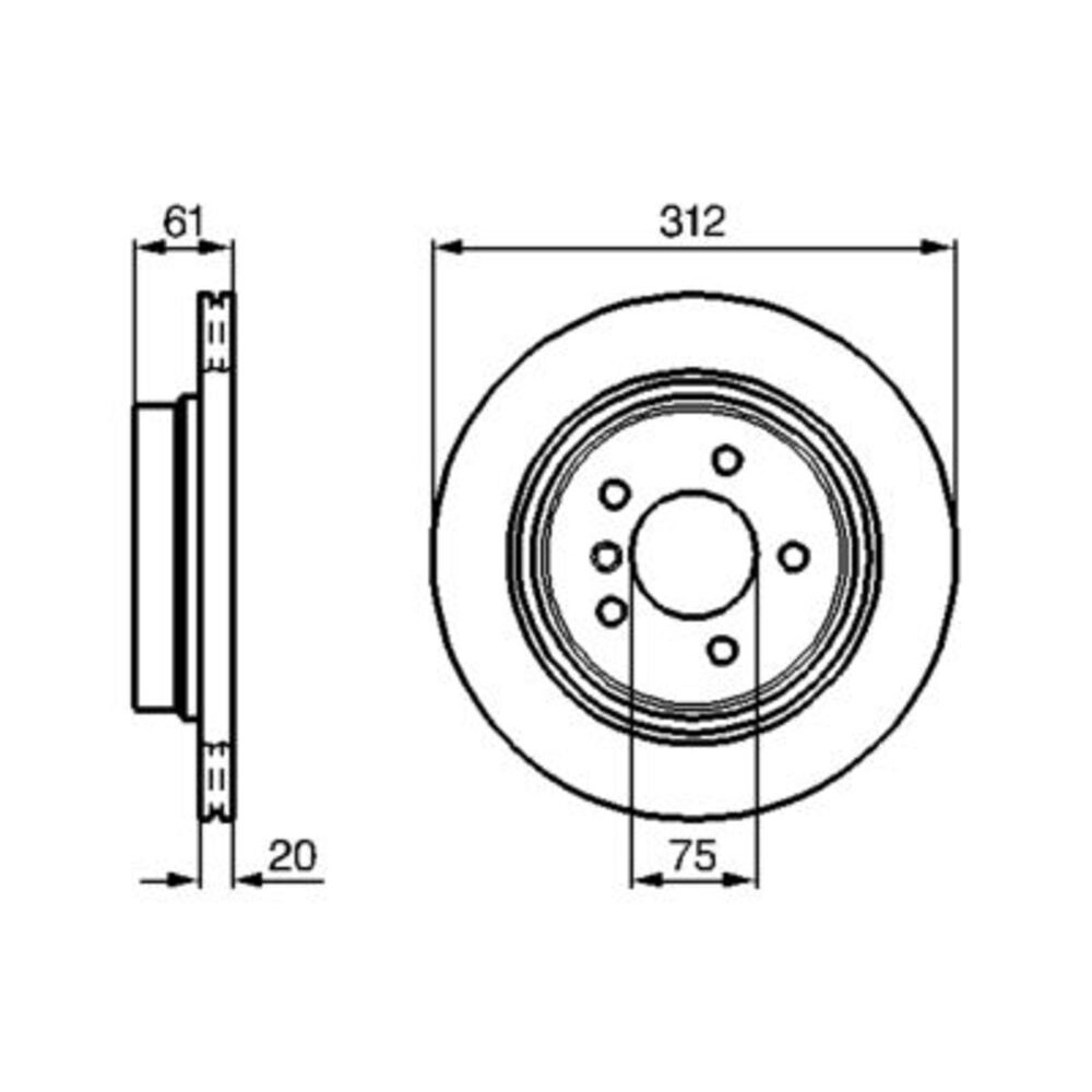 Image for Bosch Brake disc BD676