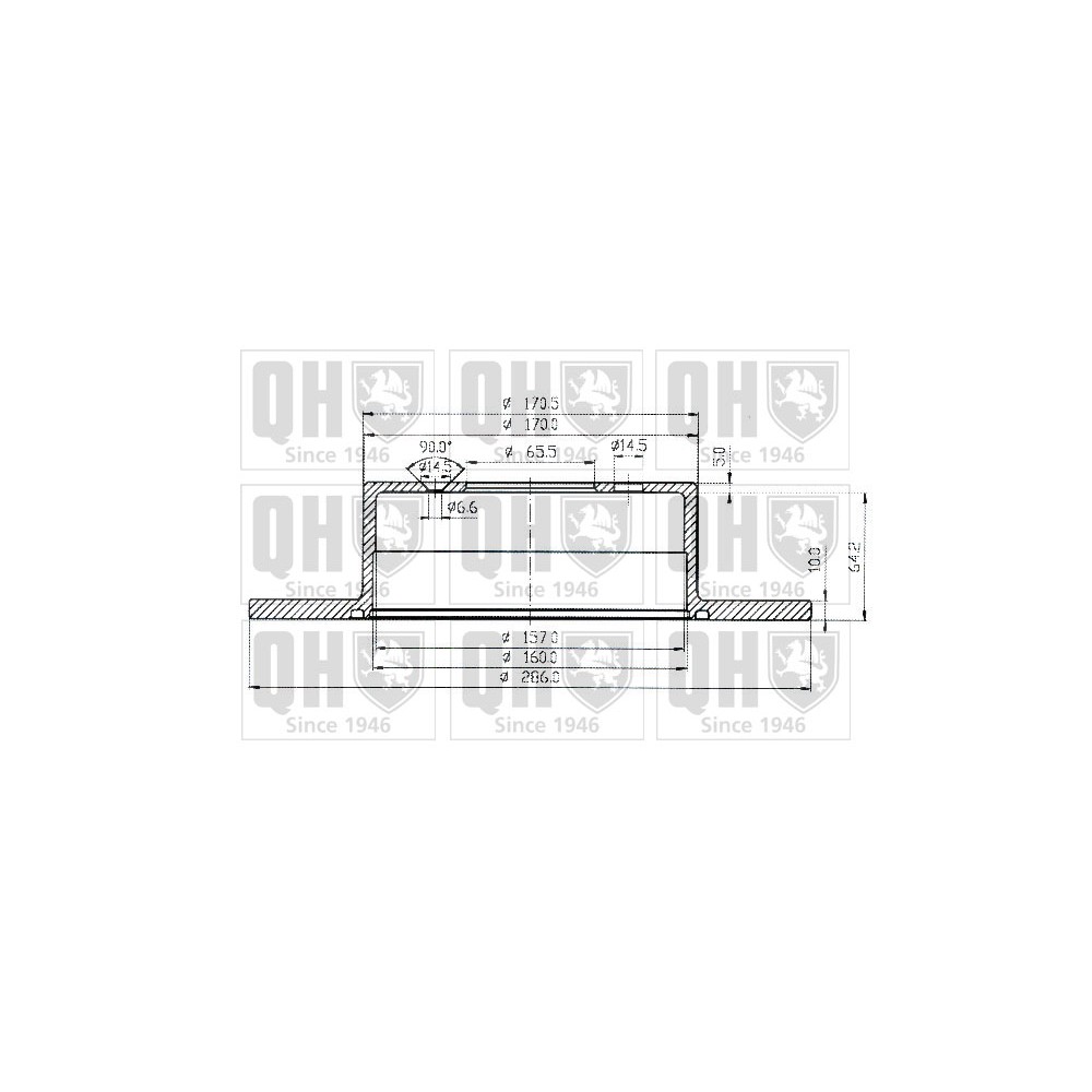 Image for QH BDC4680 Brake Disc