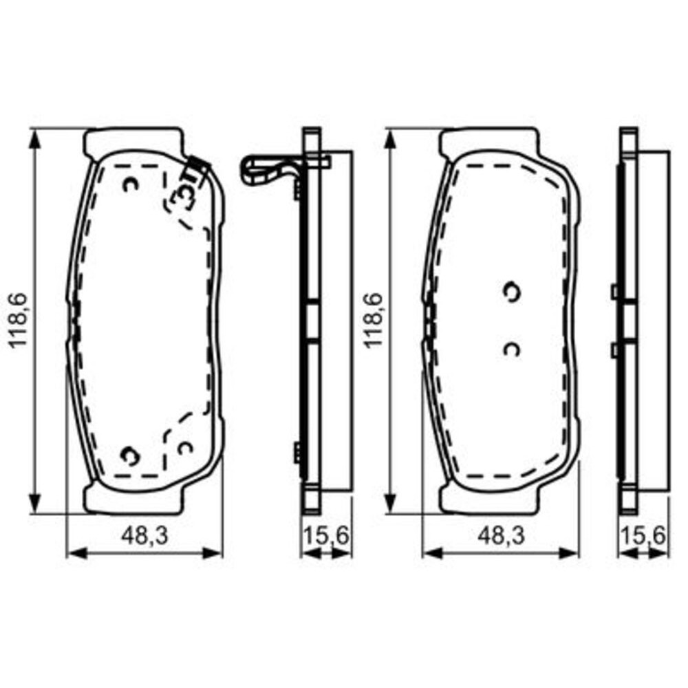 Image for Bosch Brake lining BP1604