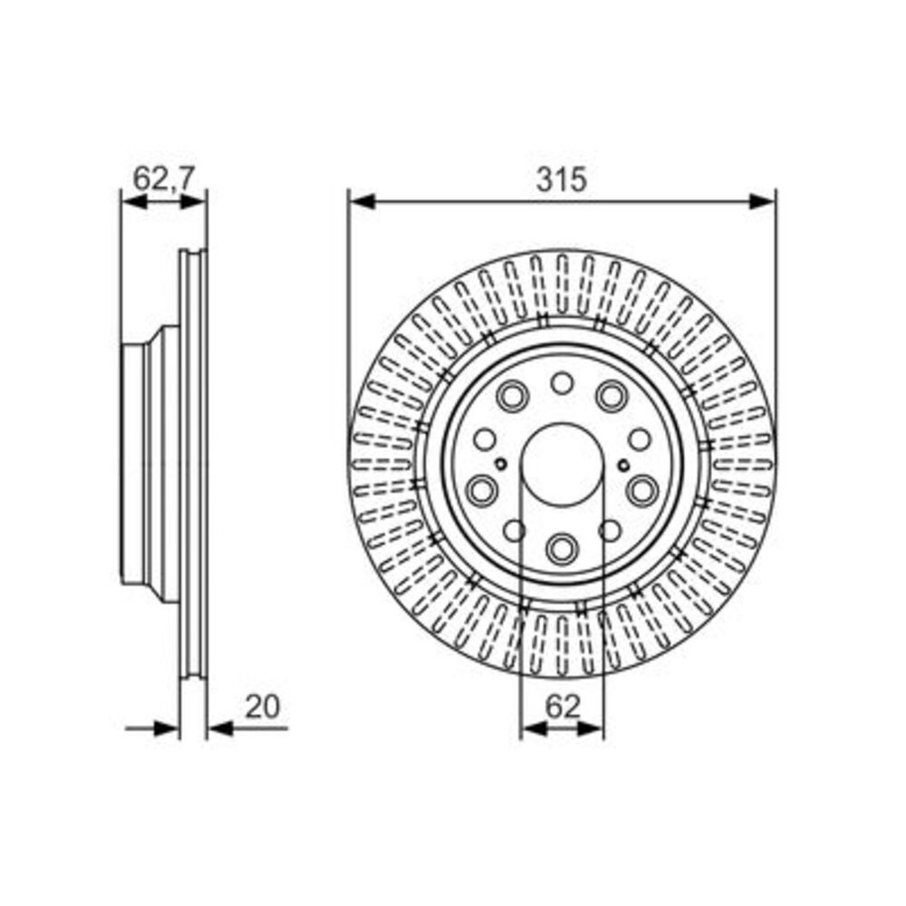 Image for Bosch Brake disc BD1804