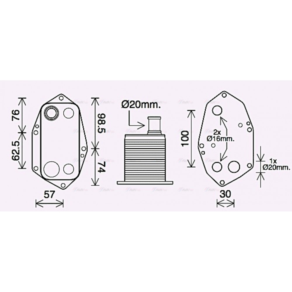 Image for AVA Cooling - Oil Cooler