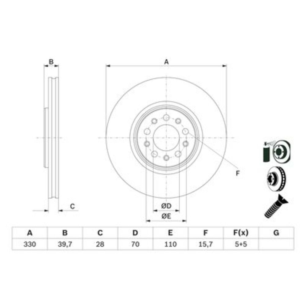 Image for Bosch Brake disc BD2811