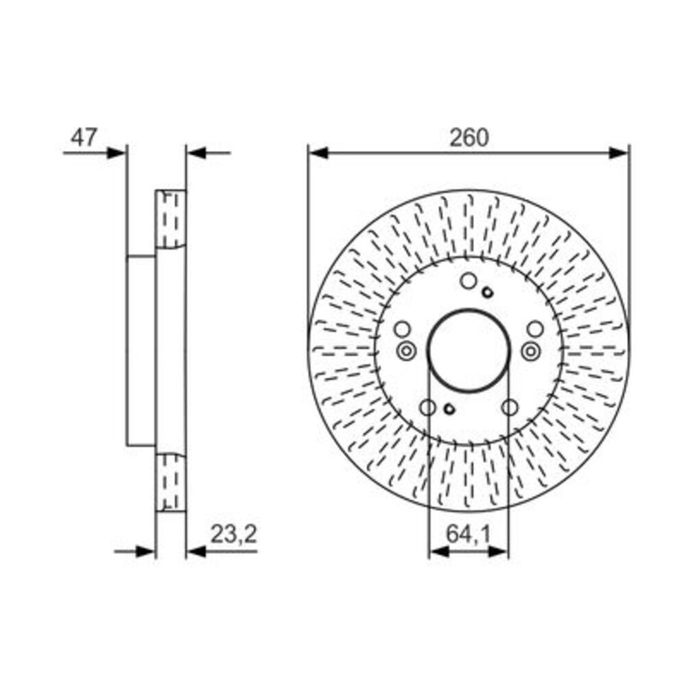 Image for Bosch Brake disc BD2378