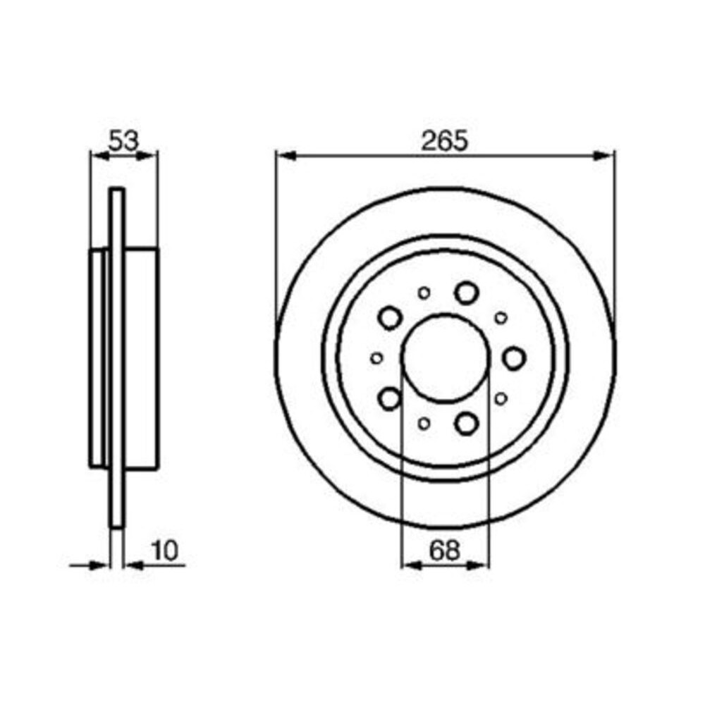 Image for Bosch Brake disc BD43