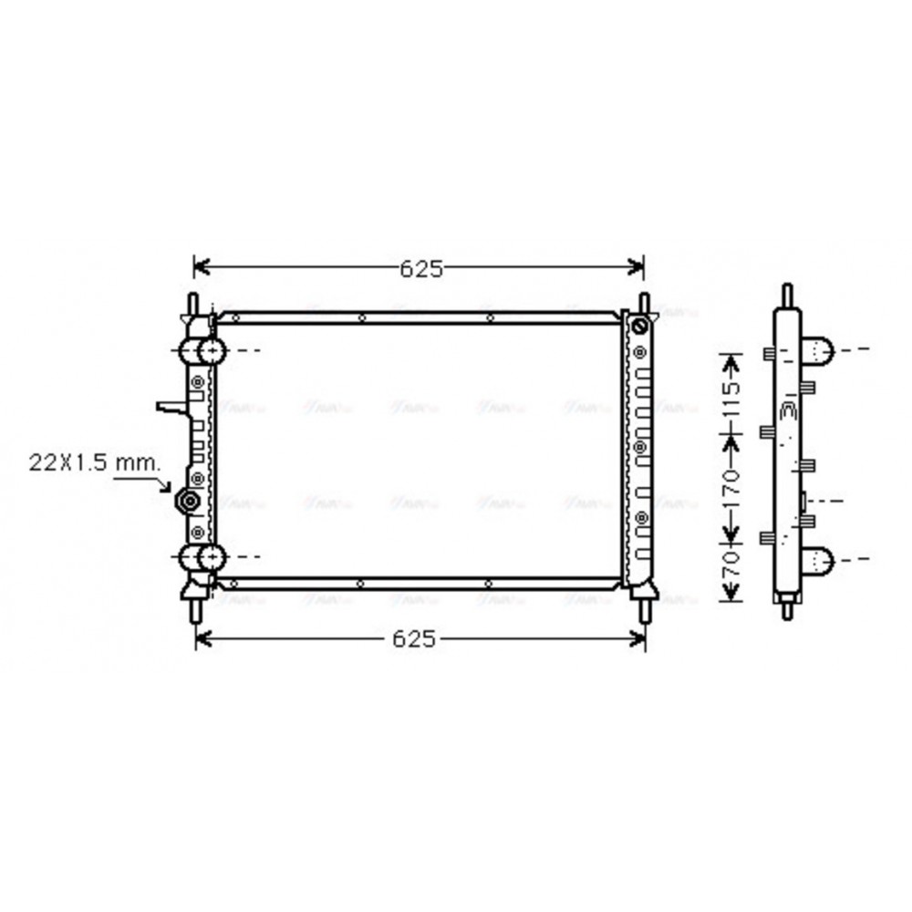 Image for AVA Cooling - Radiator