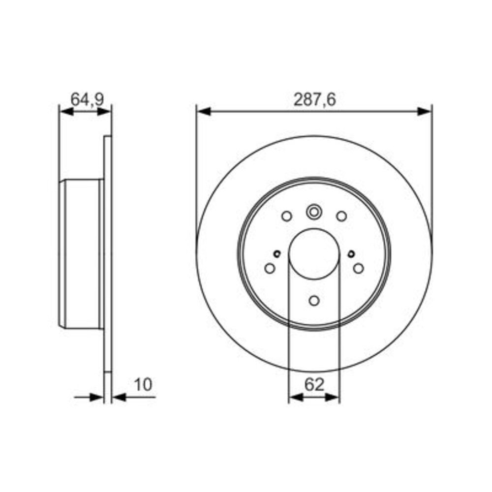 Image for Bosch Brake disc BD2297