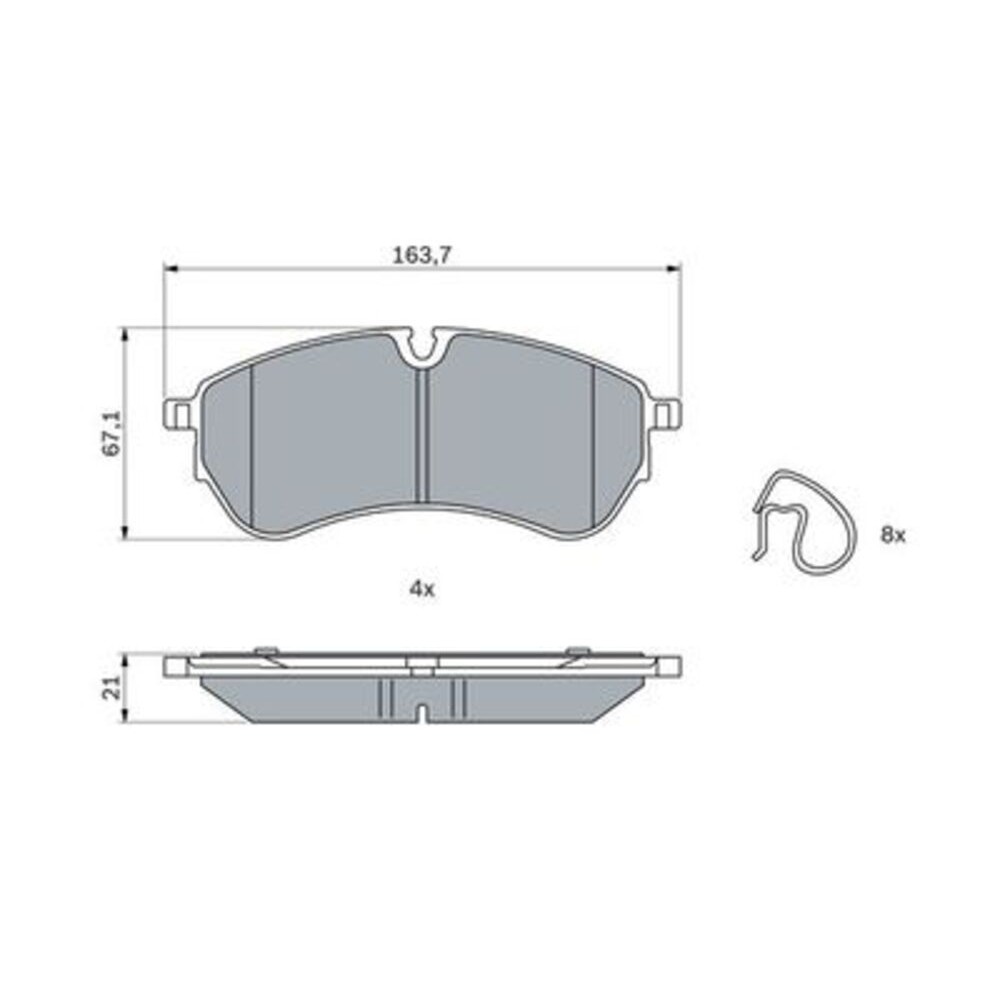 Image for Bosch Brake lining BP2547