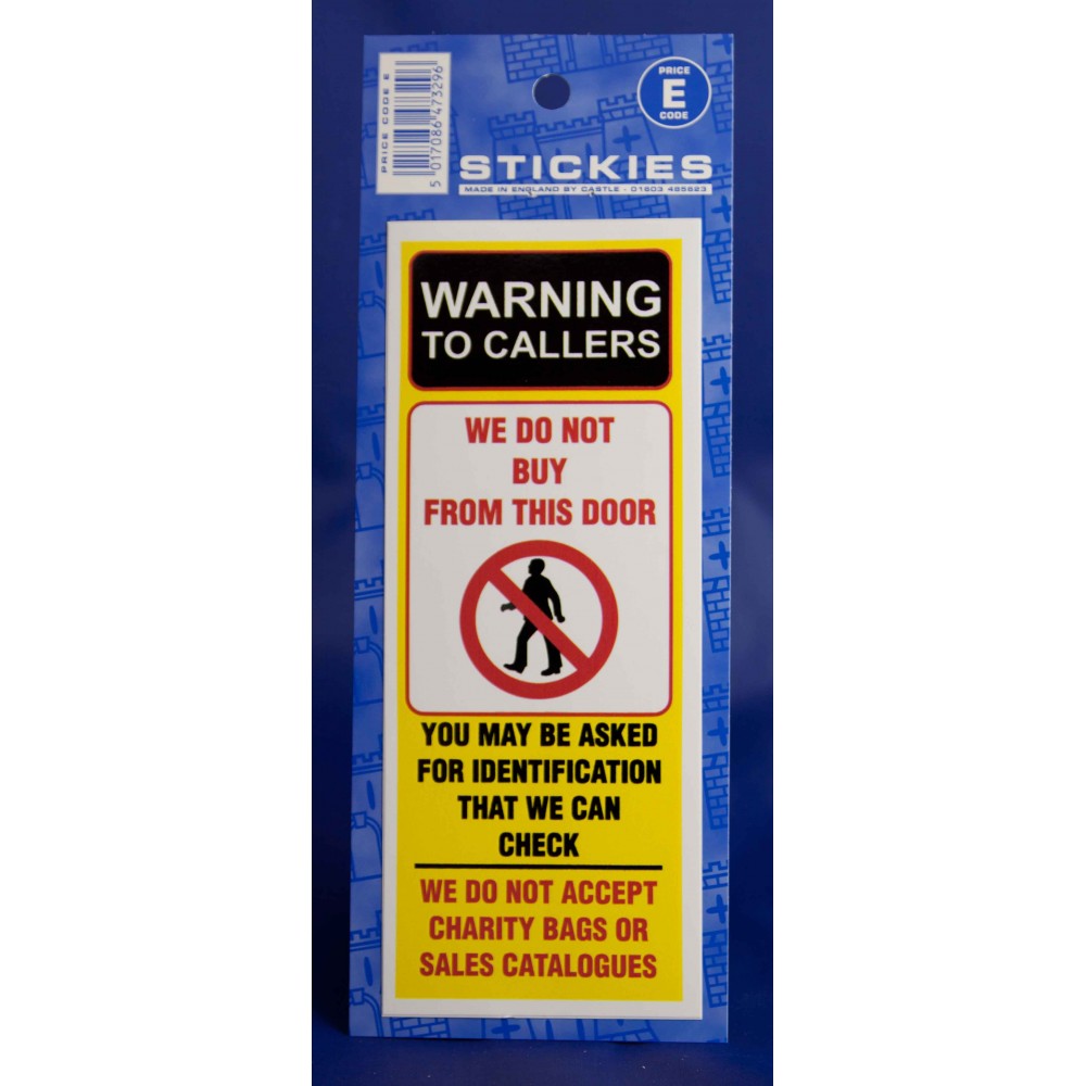 Image for Castle V484 Warning To Callers