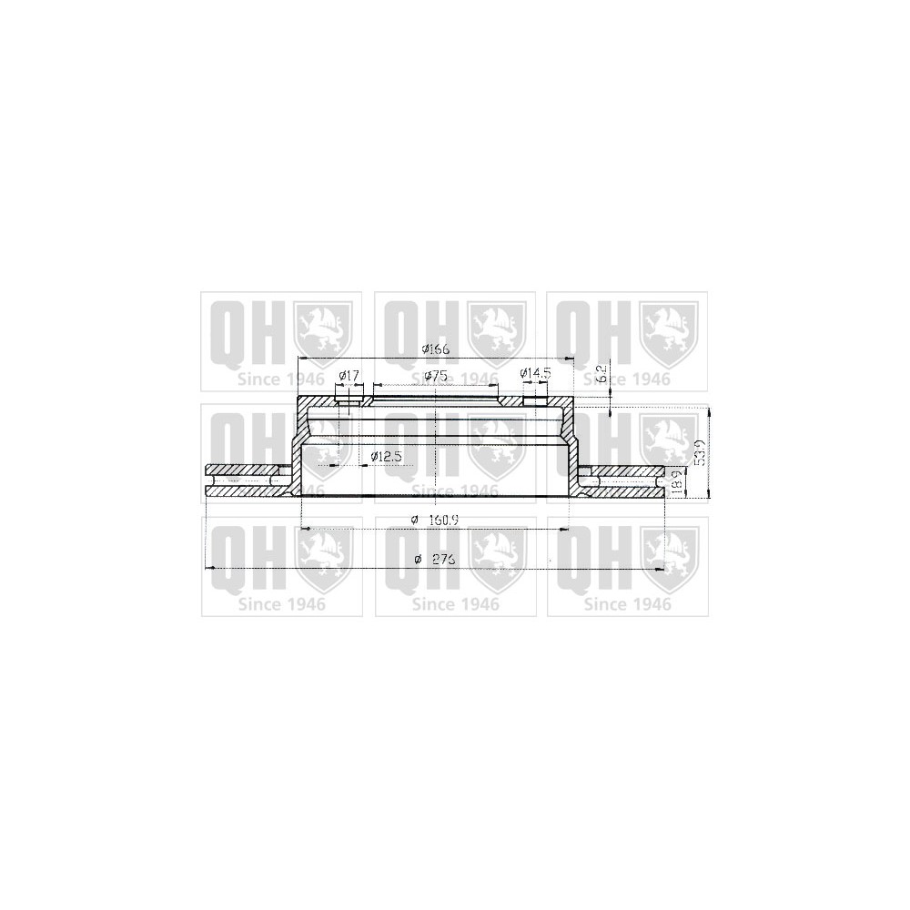 Image for QH BDC4536 Brake Disc