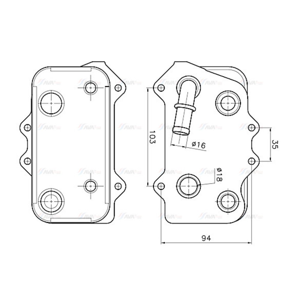 Image for AVA Cooling - Oil Cooler