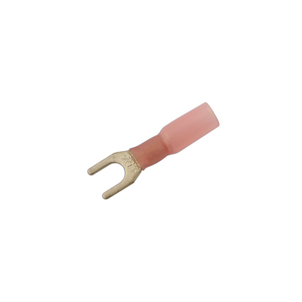 Image for Connect 30163 Heatshrink Fork 4.0mm Red Pk 25