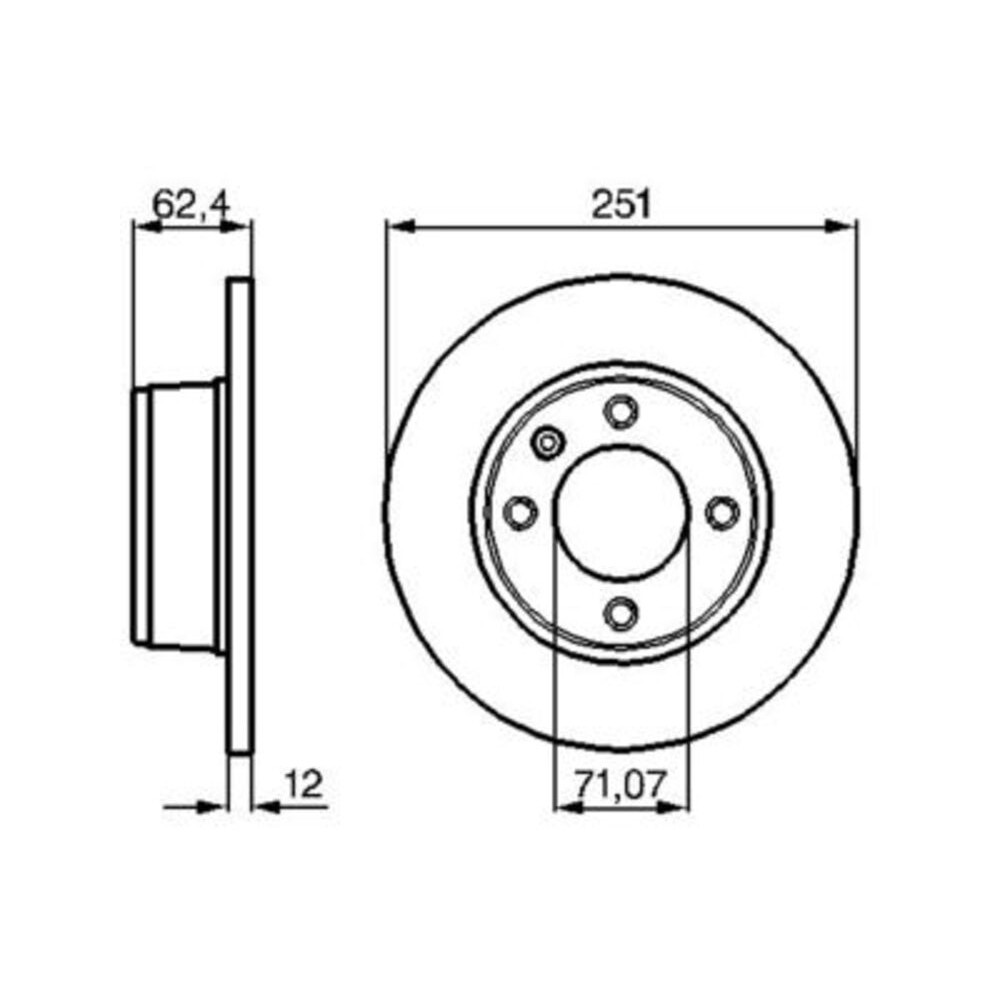 Image for Bosch Brake disc BD778