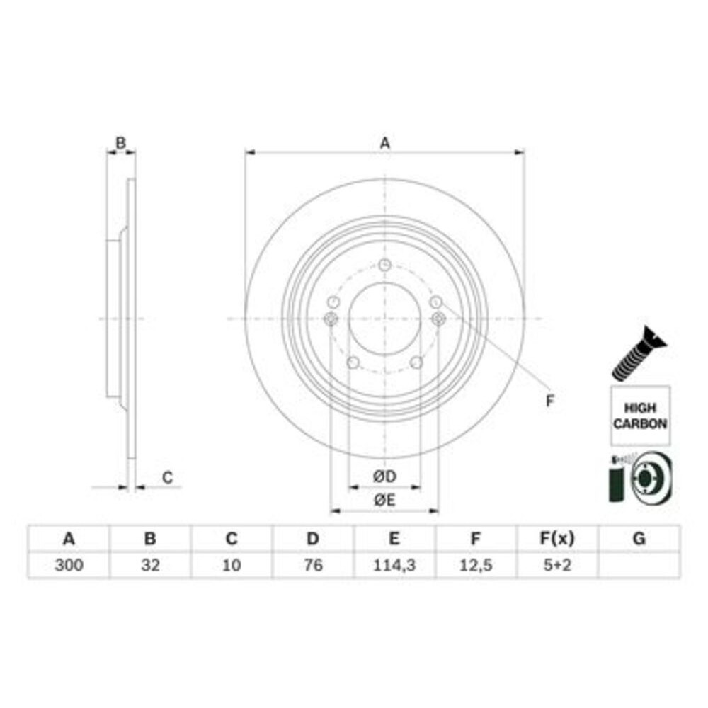 Image for Bosch Brake disc BD2945