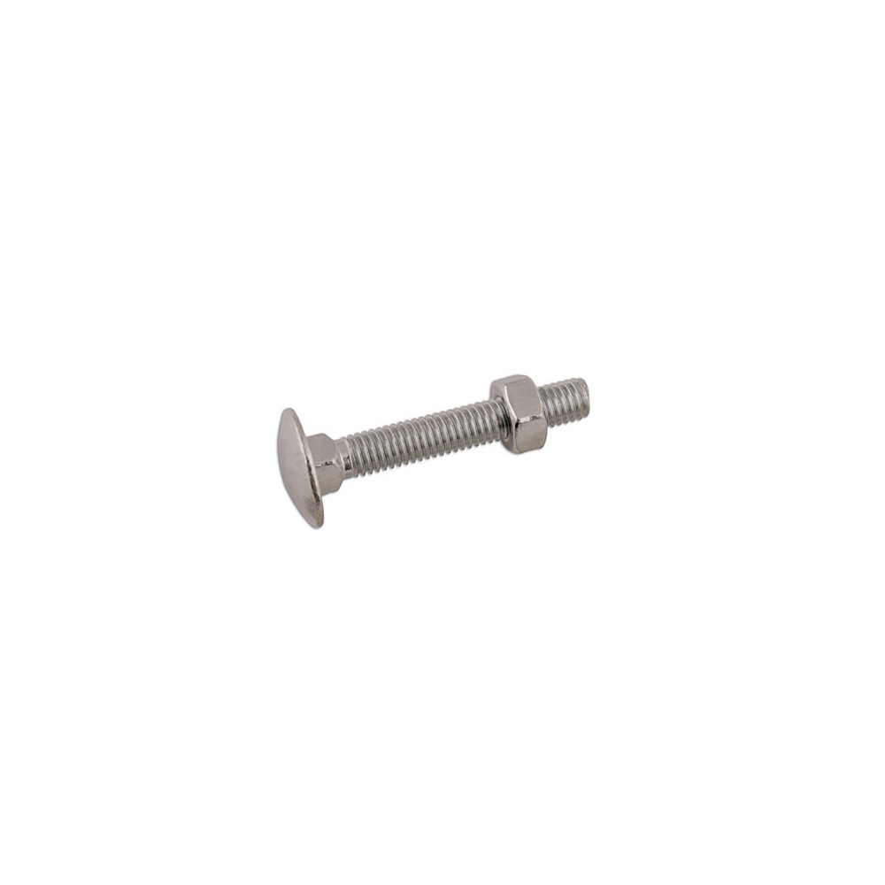 Image for Connect 33145 Coach bolts & Nuts 10mm x 75mm Pack 50 Prs.