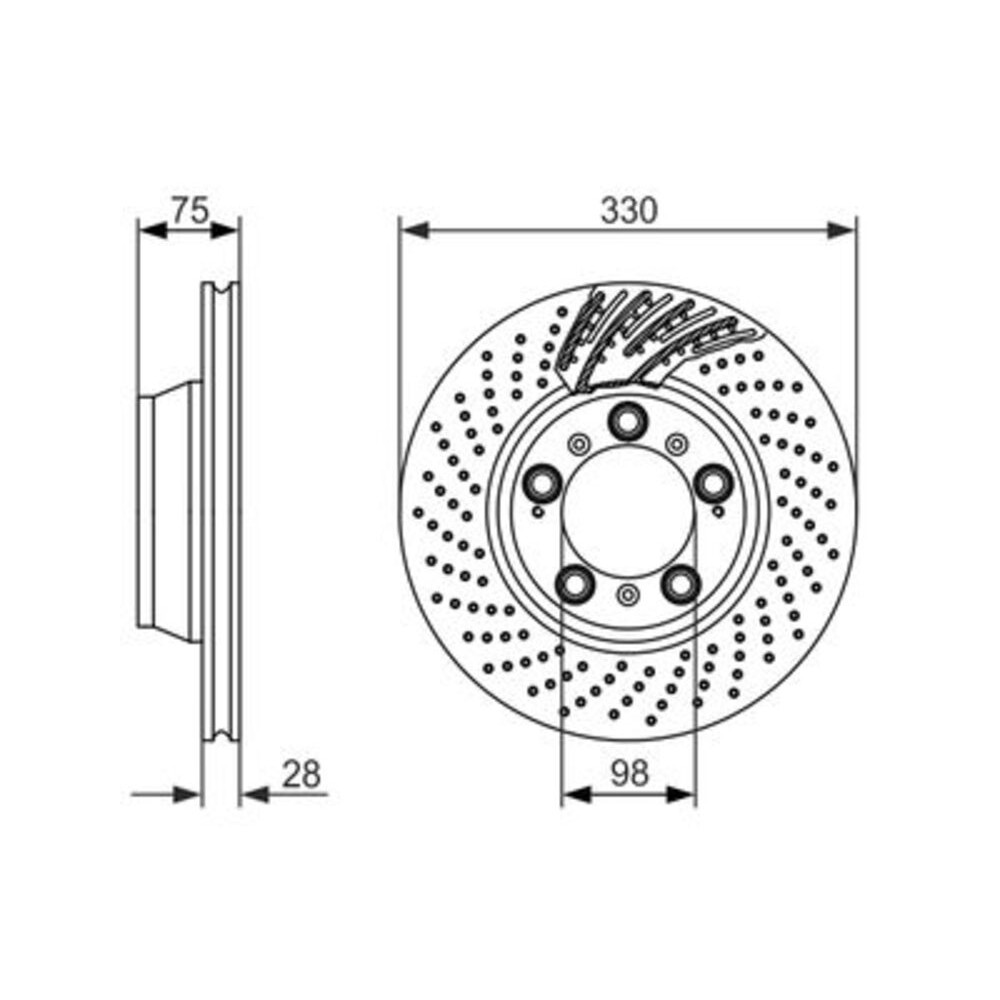 Image for Bosch Brake disc BD1424