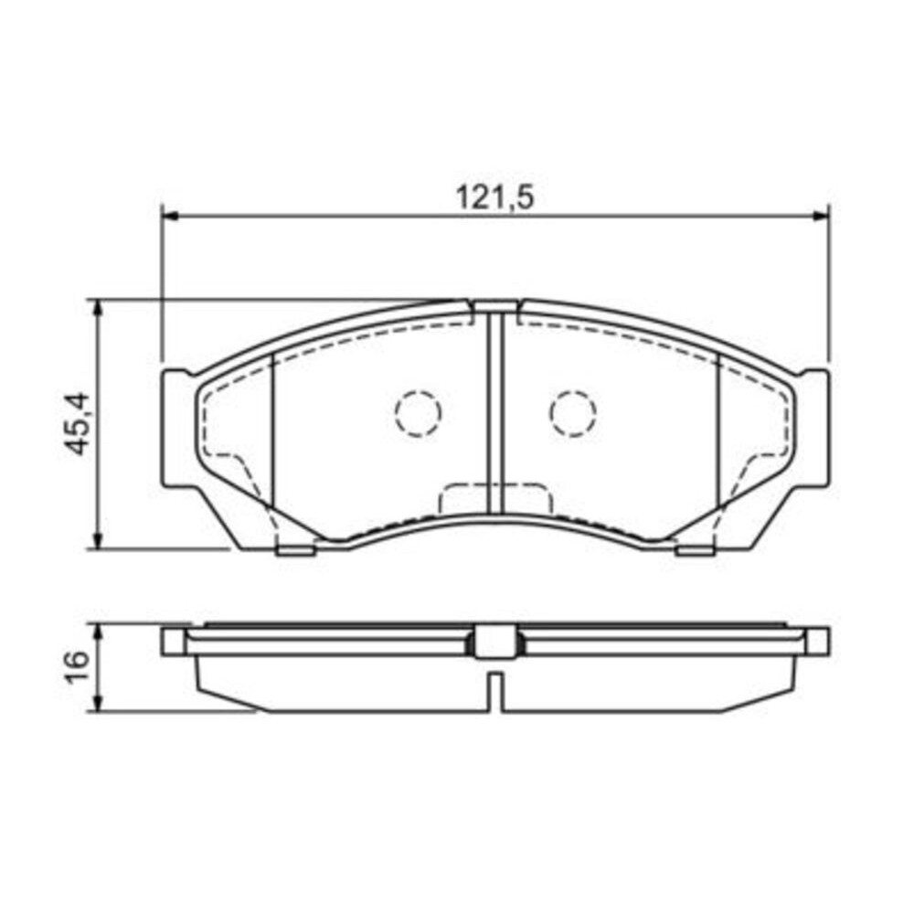 Image for Bosch Brake lining BP1676