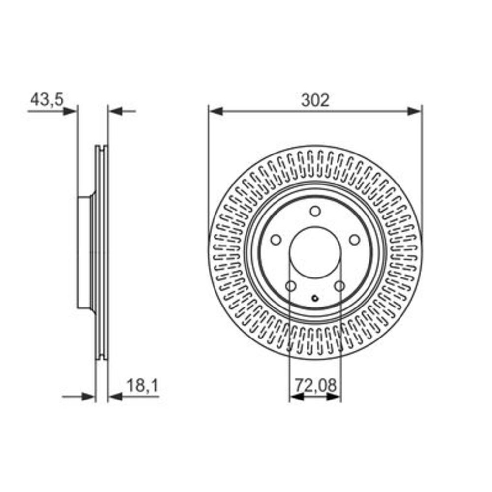 Image for Bosch Brake disc BD1626