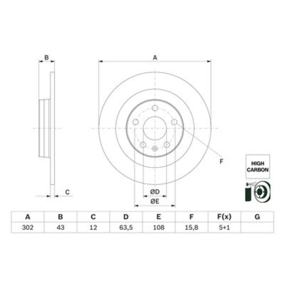 Image for Bosch Brake disc BD2776