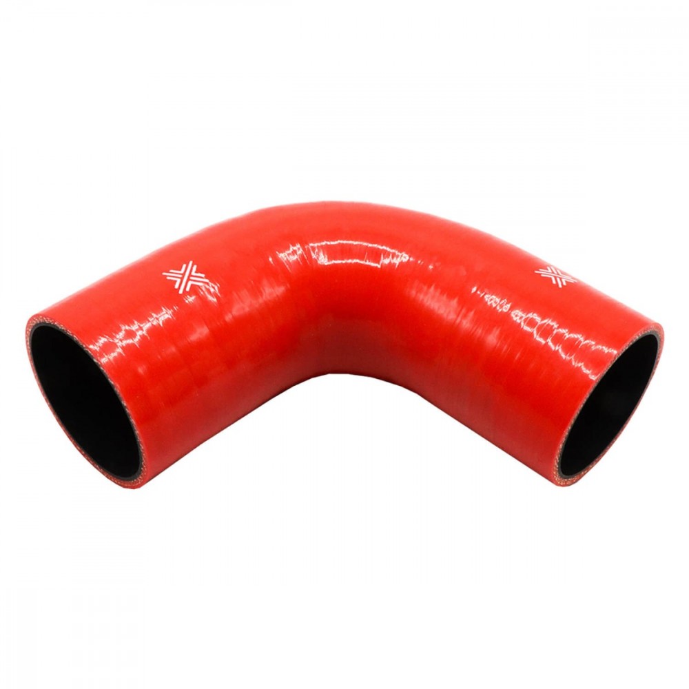 Image for Pipercross Performance Silicone HoseRed 90Â° 70mm bore  152mm