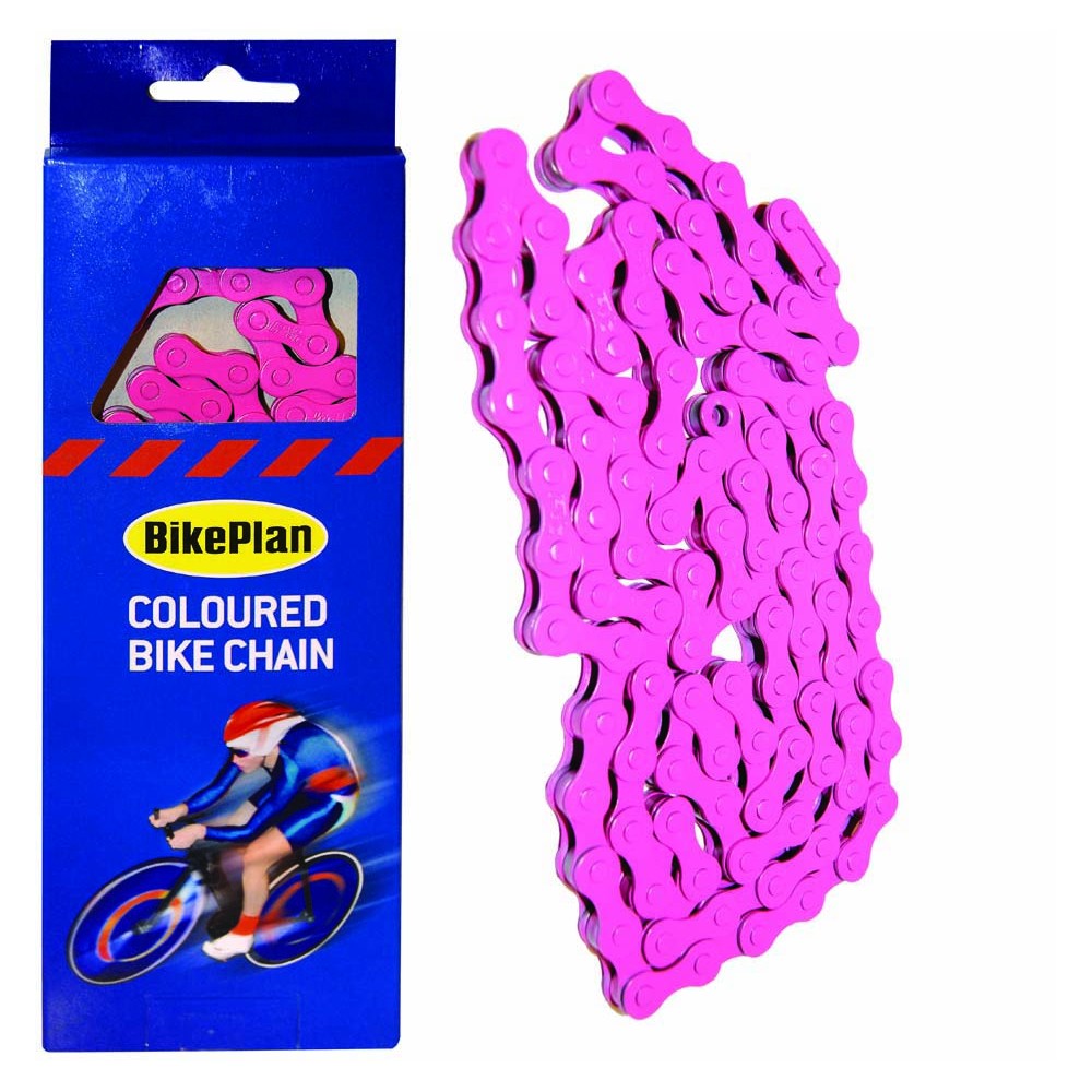 pink bmx chain