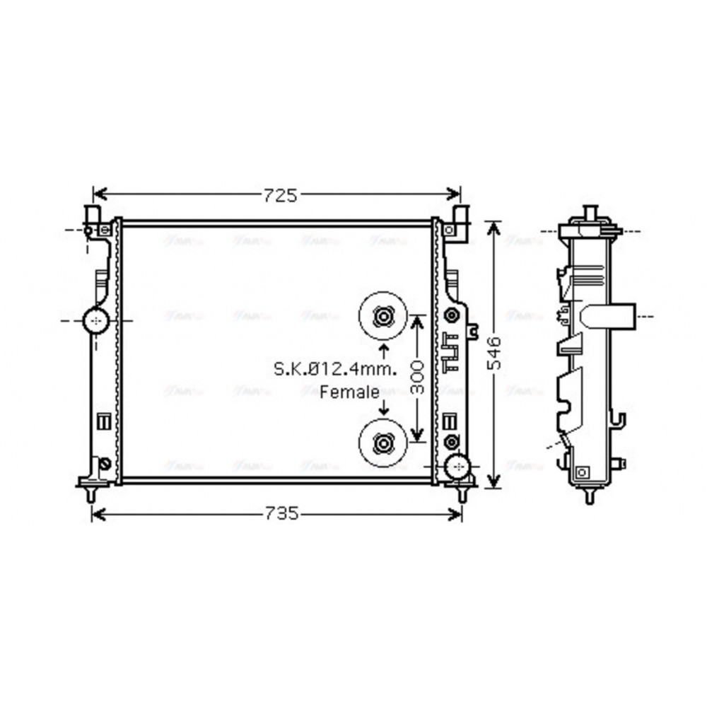 Image for AVA Cooling - Radiator