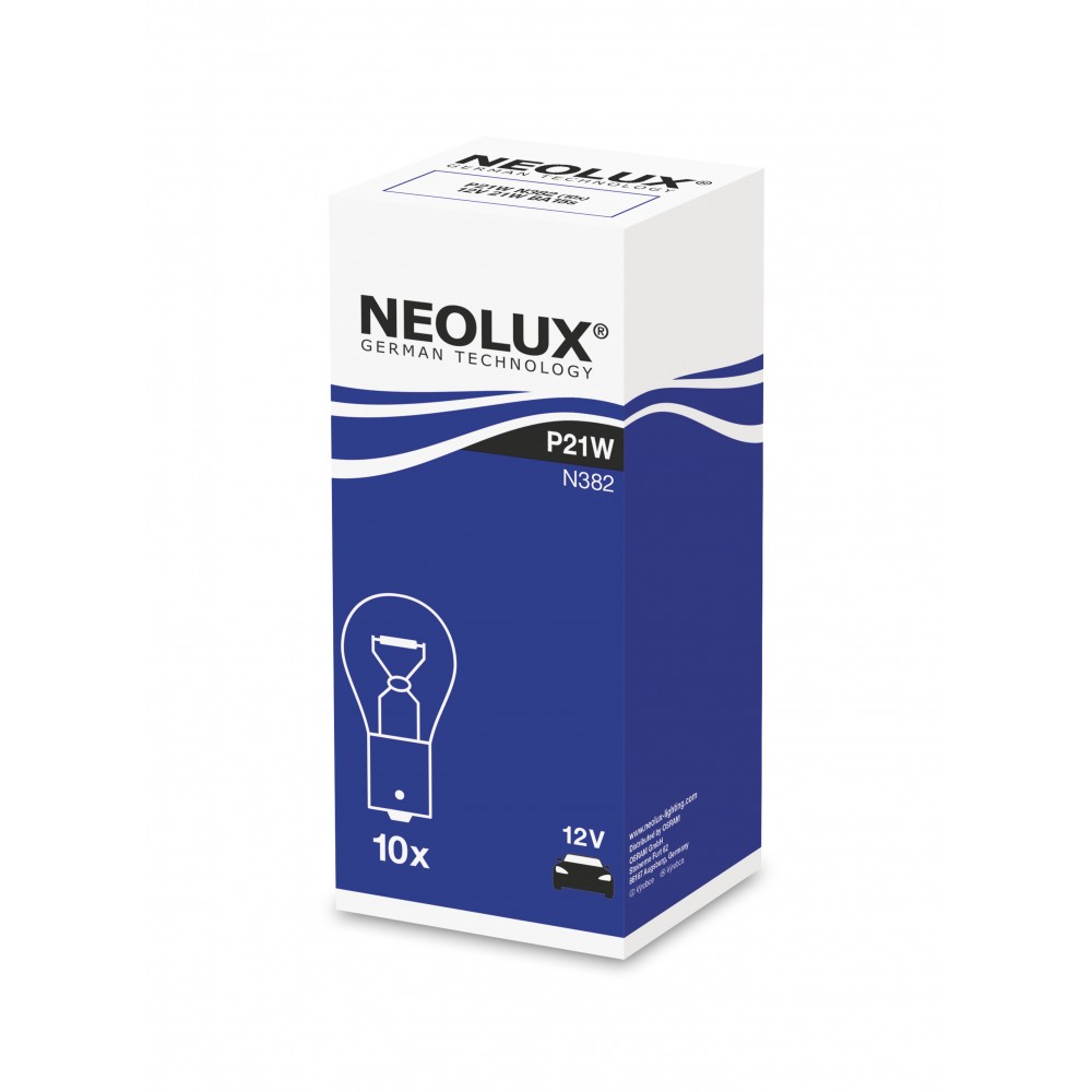 Image for Neolux N382 12v 21w BA15s (382) Trade pack of 10