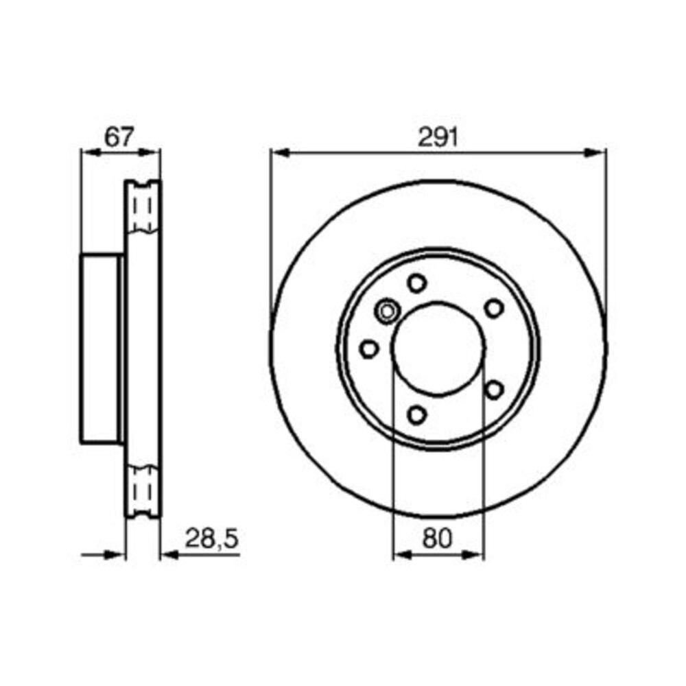 Image for Bosch Brake disc BD605