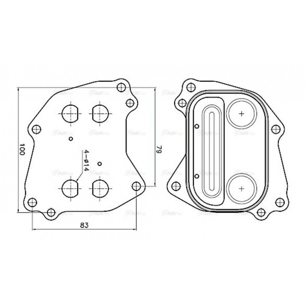 Image for AVA Cooling - Oil Cooler