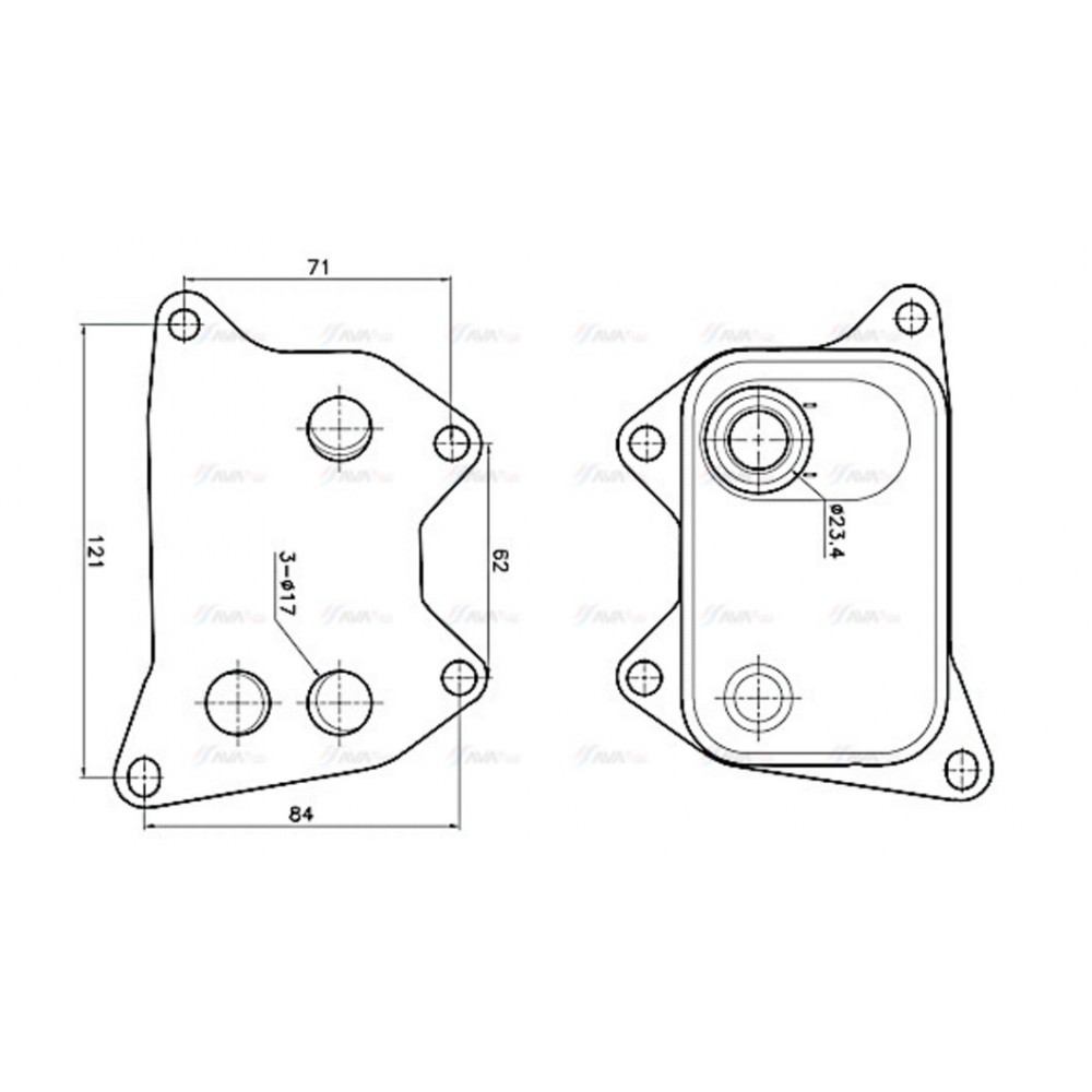 Image for AVA Cooling - Oil Cooler