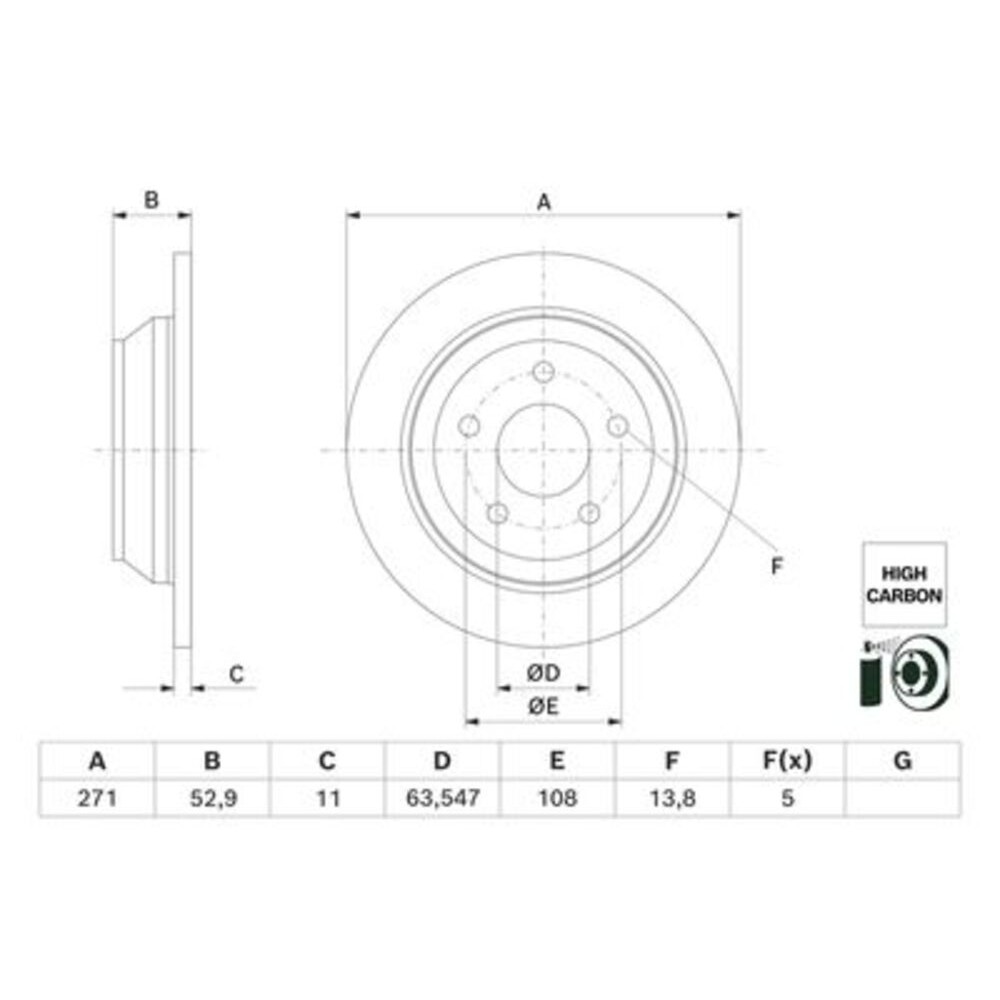 Image for Bosch Brake disc