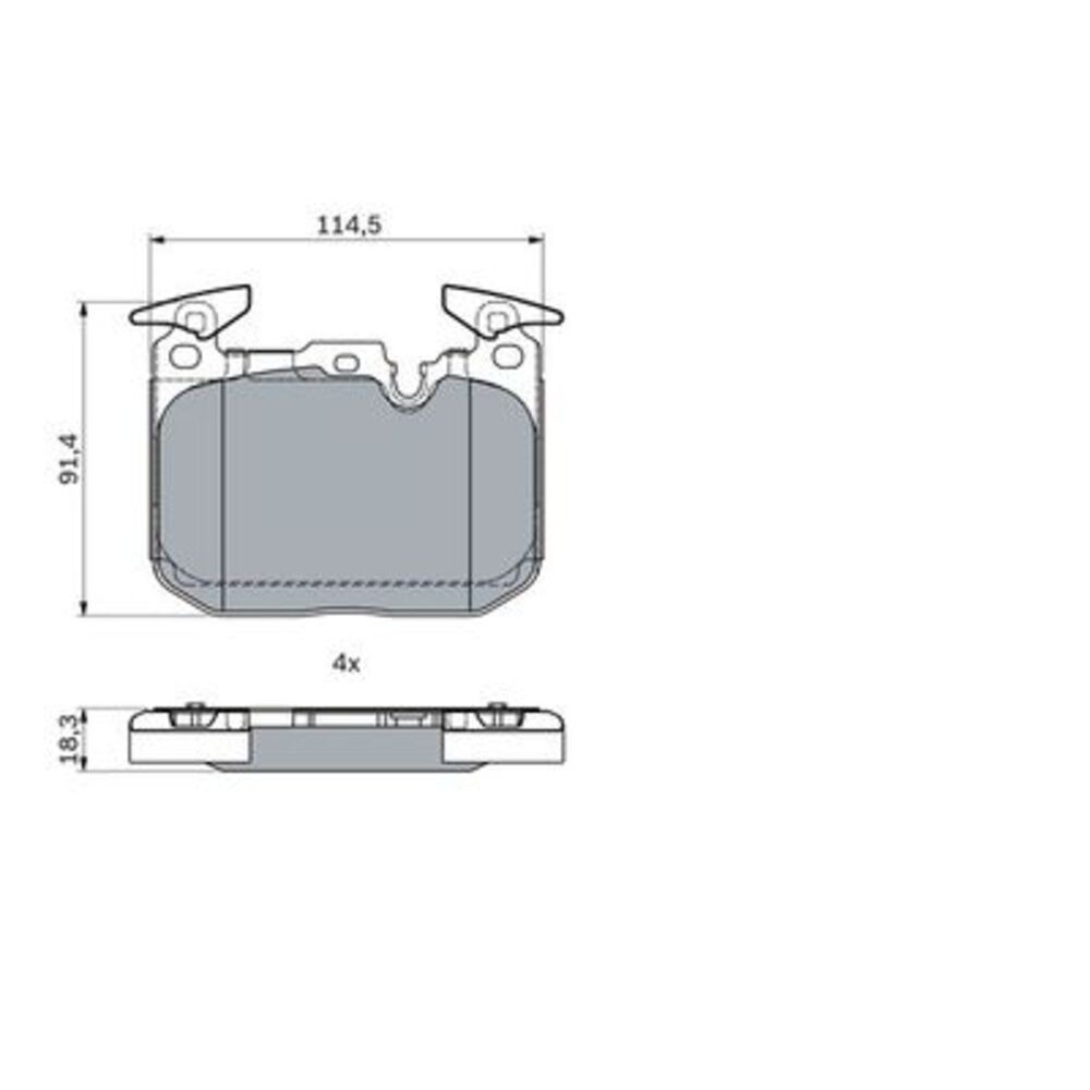 Image for Bosch Brake lining BP1798