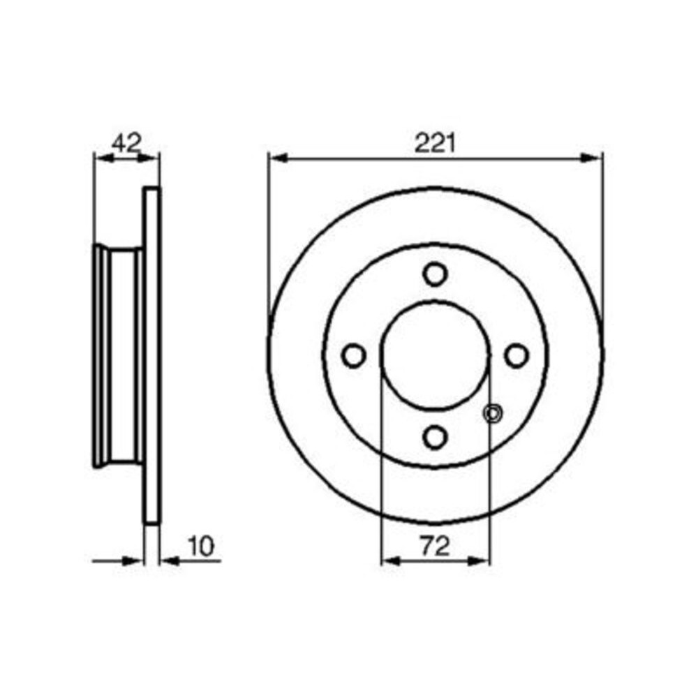 Image for Bosch Brake disc BD62