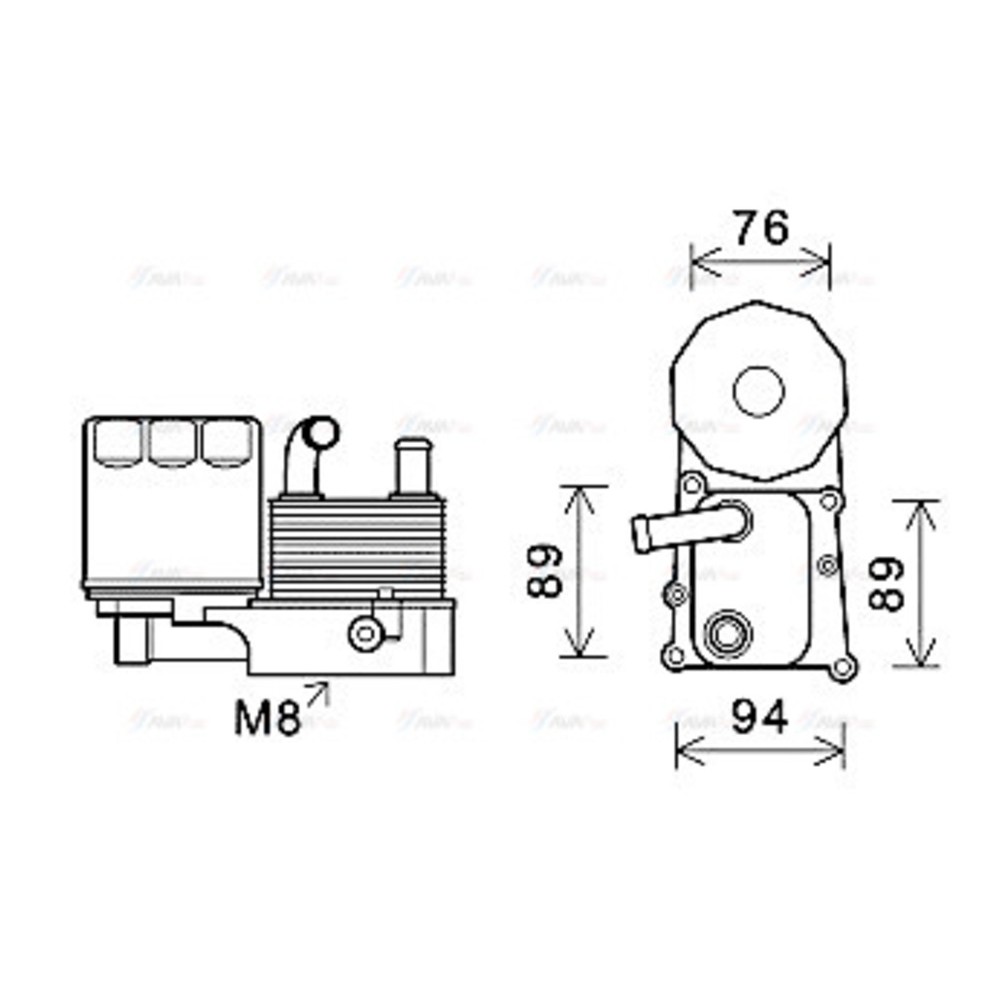 Image for AVA Cooling - Oil Cooler