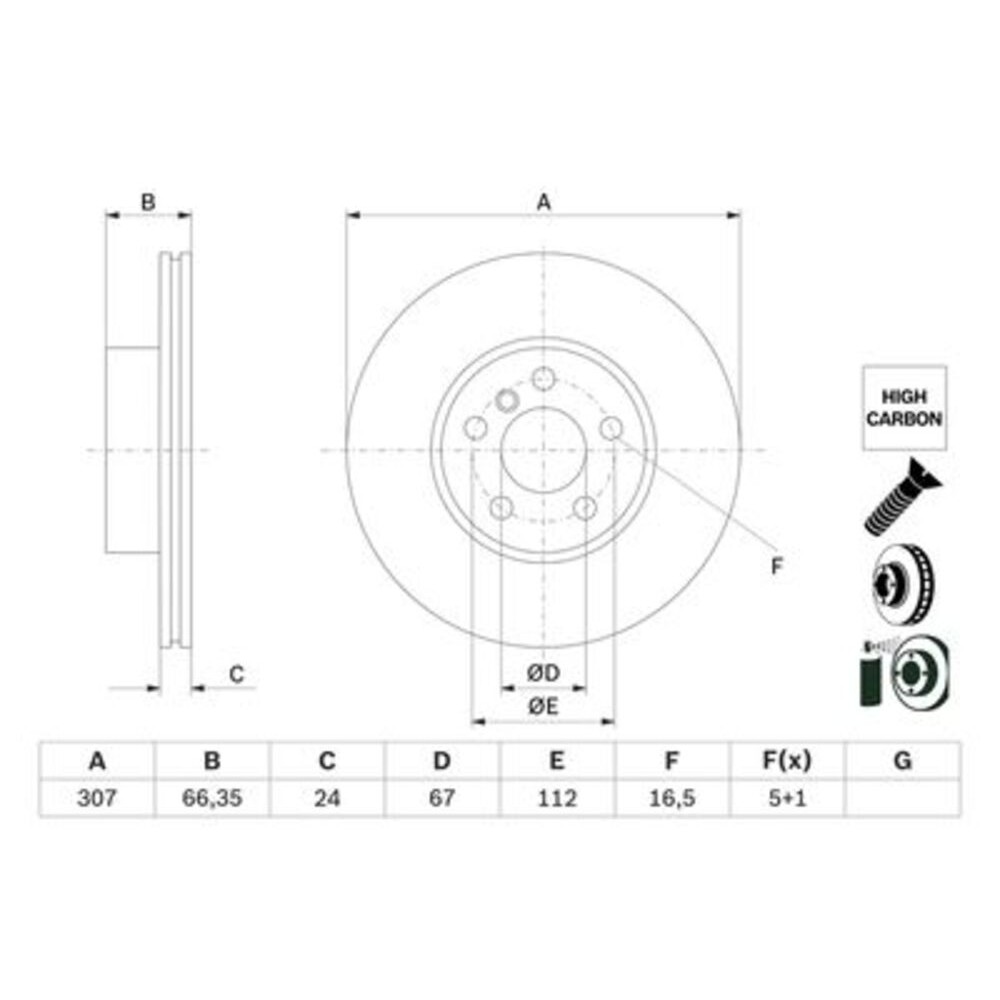 Image for Bosch Brake disc BD2977