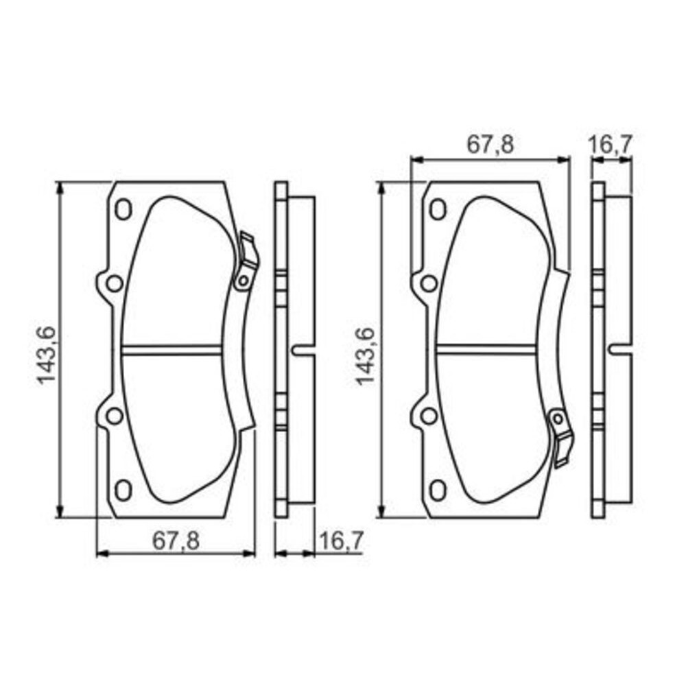 Image for Bosch Brake lining BP1644