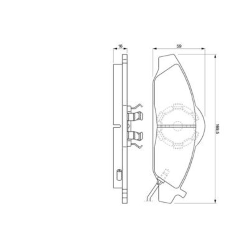 Image for Bosch Brake lining BP301