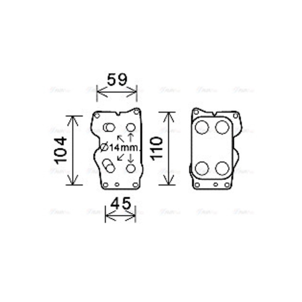 Image for AVA Cooling - Oil Cooler