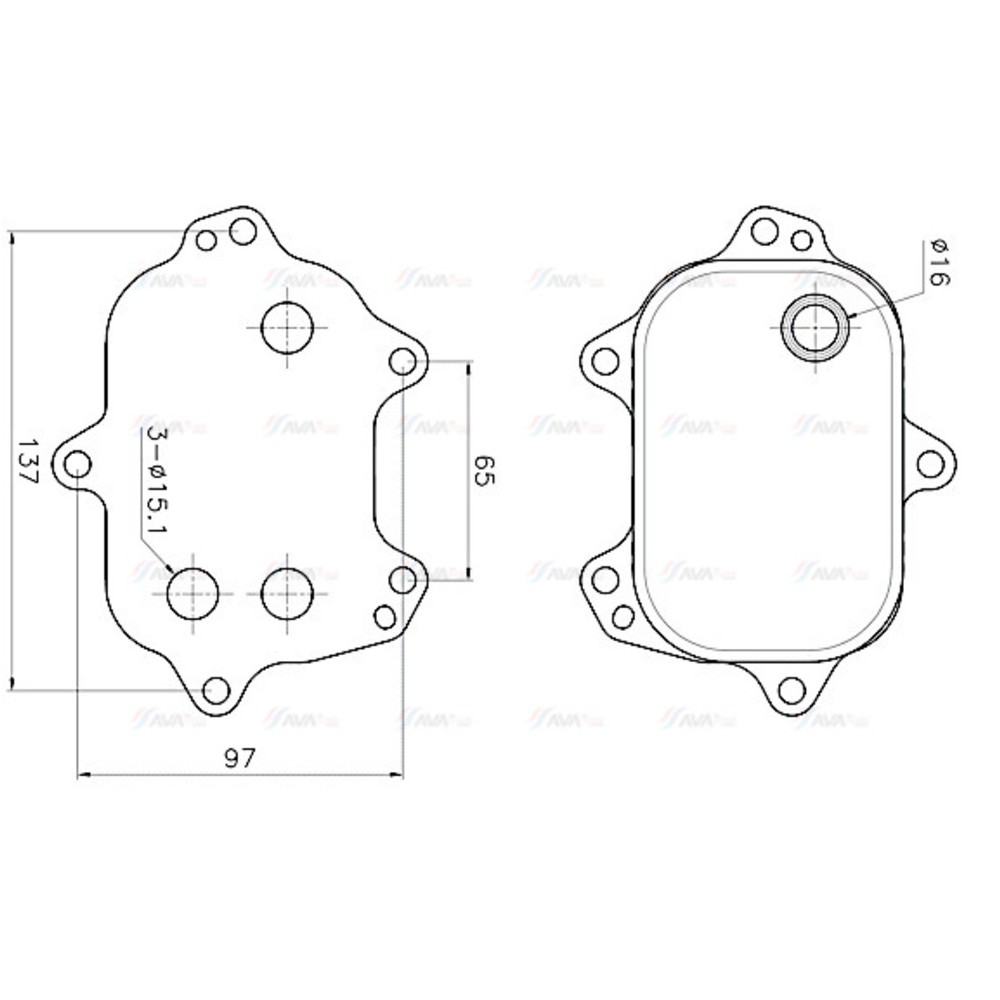 Image for AVA Cooling - Oil Cooler