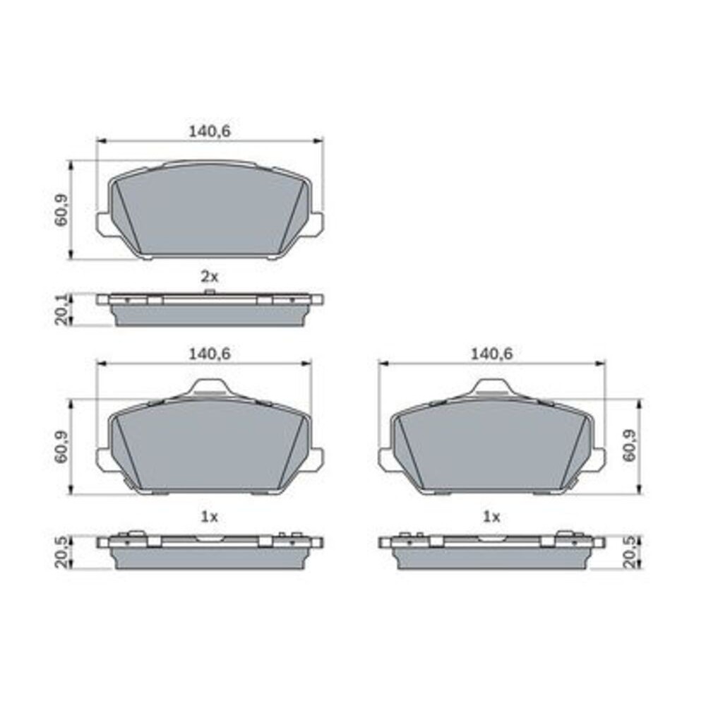 Image for Bosch Brake lining BP2572