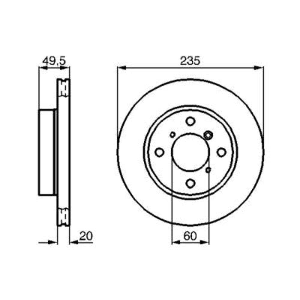 Image for Bosch Brake disc BD381