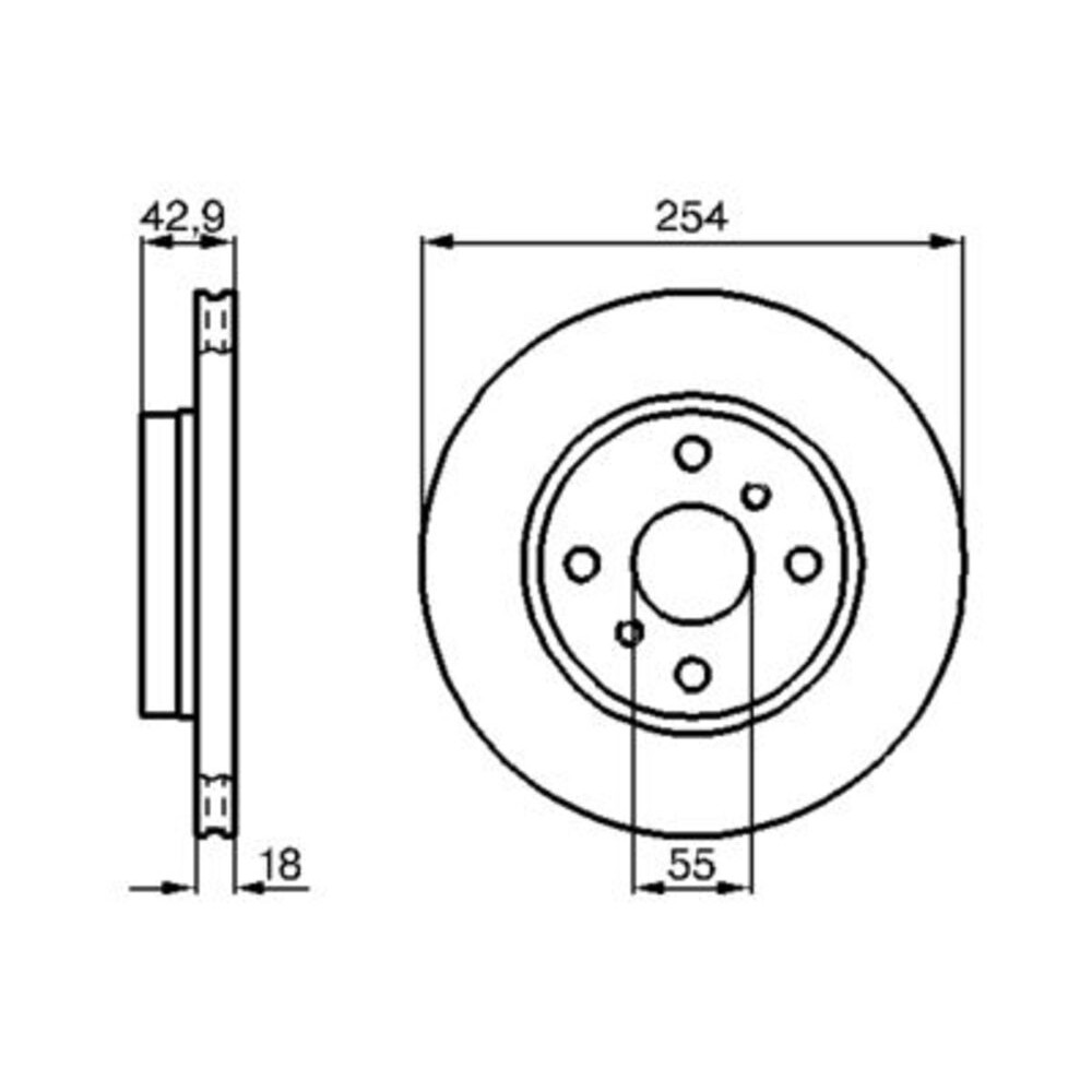 Image for Bosch Brake disc BD506