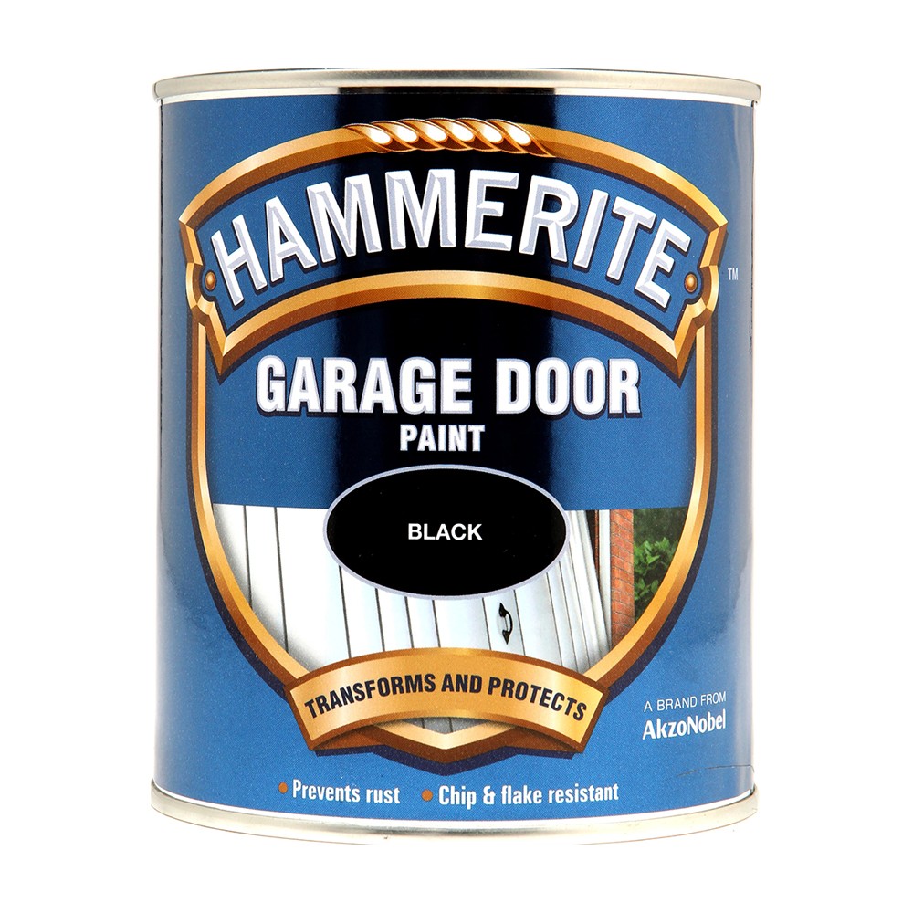 Image for Hammerite 826 Garage Door Paint Black 750ml
