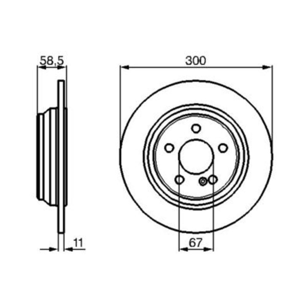 Image for Bosch Brake disc BD401