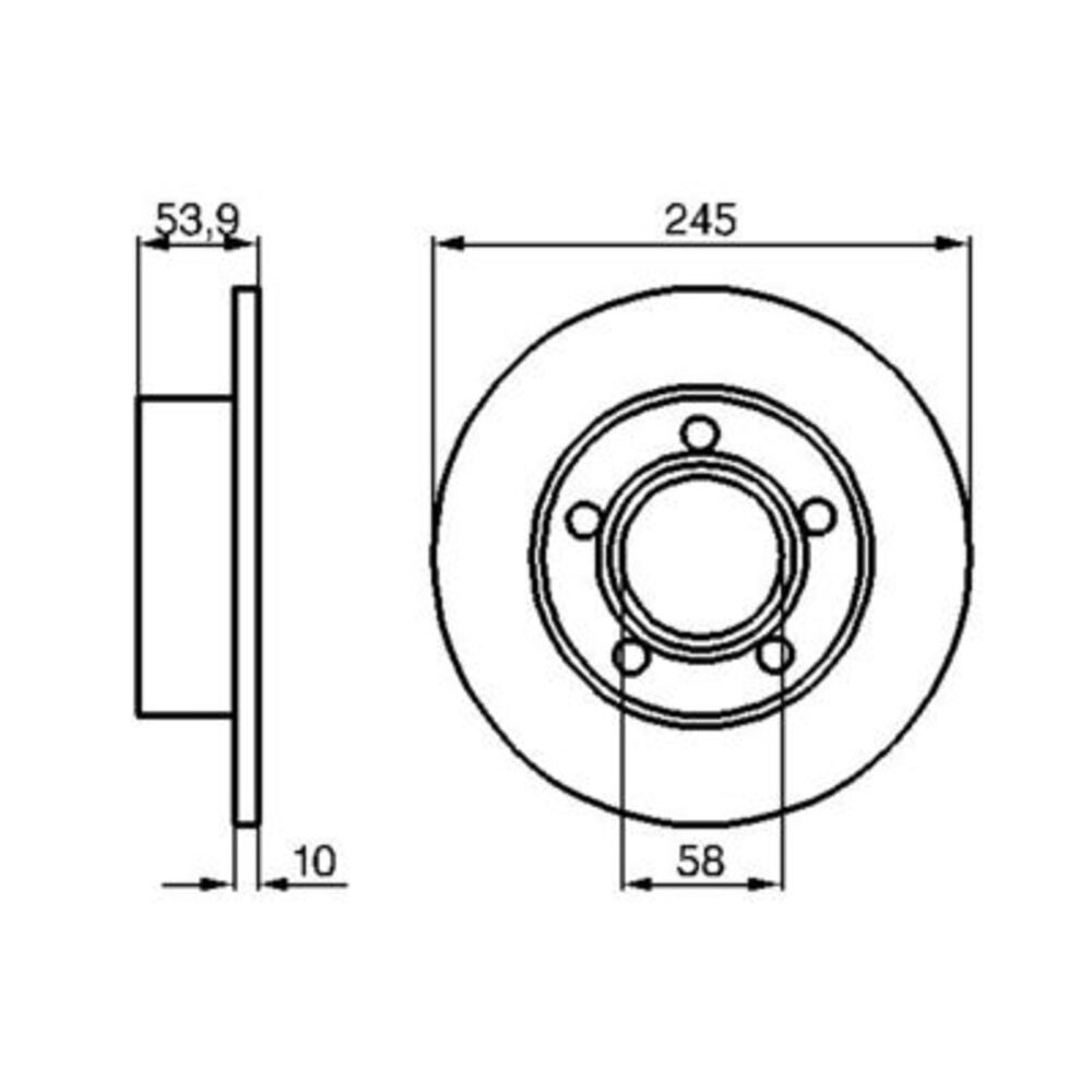 Image for Bosch Brake disc BD392