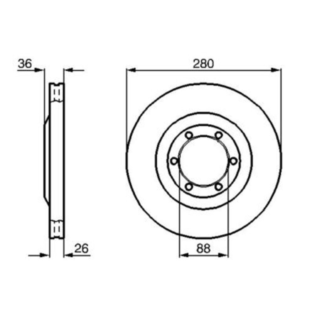 Image for Bosch Brake disc BD368