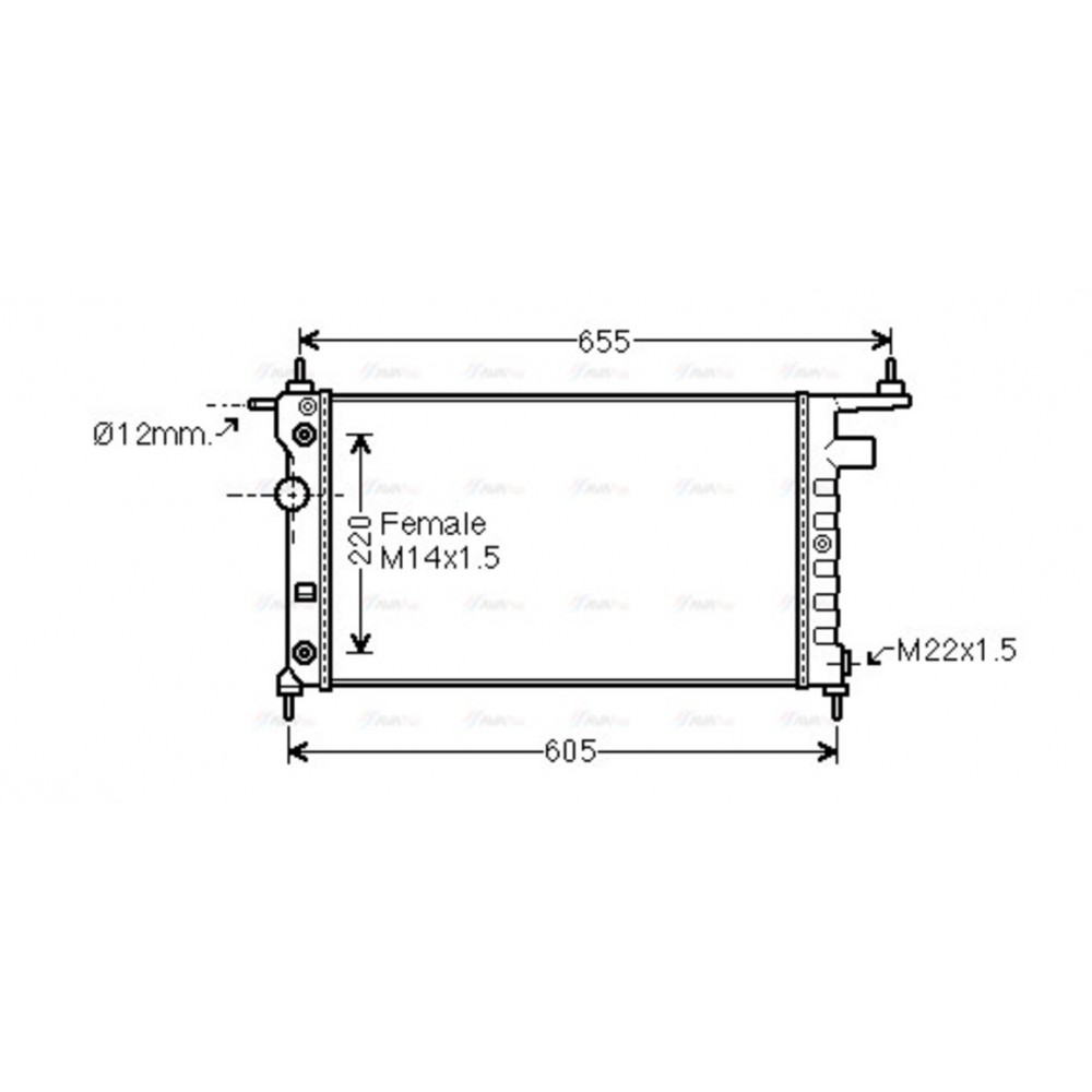 Image for AVA Cooling - Radiator