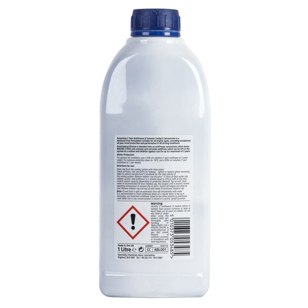 Autochem ABL001 Blue 2 Year Antifreeze 1 - Tetrosyl Express Ltd