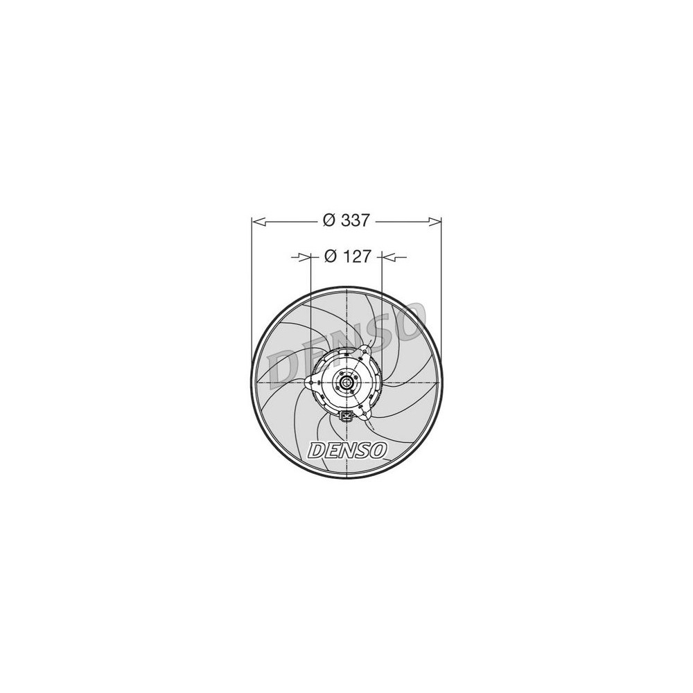 Image for Denso Radiator Cooling Fan DER21002